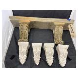 Shelf 23"L - Curtain Rod Holders