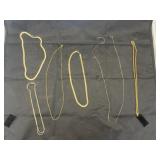 Assorted Gold Tone Fashion Necklaces