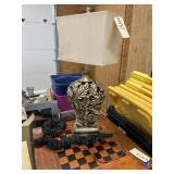 Table Lamp w/Shade 34'H