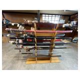 Wood Rod Rack - Holds 13