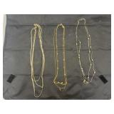 Assorted Gold Tone Fashion Necklaces