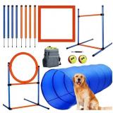 Dog Agility Training Equipment, 60pc Obstacle Cour