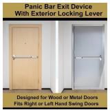 Panic Bar Exit Device with Exterior Locking