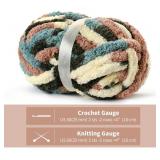10 Ct Skein Lot - Jumbo Chunky Chenille Yarn - Apr