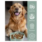 Ceramic Slow Feeder Dog/Cat Bowl, Anti-Choking