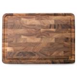Acacia Wood Cutting Board, End Grain, 24x18x1.5"