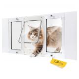 Full Size Window Pet Door for Cats & Small Dogs -