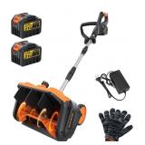 Cordless Snow Shovel, 3500W Battery Snow Blower, A