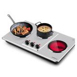 Cusimax Hot Plate, Countertop Infrared Triple Burn