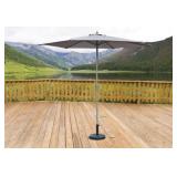 Backyard Creations 9' Woodgrain Market Umbrella, M