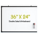MaxGear Magnetic Dry Erase White Board, Approx 36'