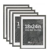18x24 Poster Frames, 4 Pack, High End Wood Frame,