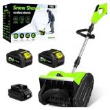 21V, 13" Cordless Snow Shovel, Directional Plate,