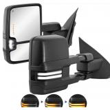 Power Heated Towing Mirrors Compatible With 2014-2