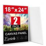 3 Count, (2) Canvas Panel, Approx 18"x24", White