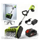 40v Cordless Snow Shovel, 13.5" Width, 4.0Ah Batt