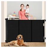 71" Retractable Baby Gate, 42" Tall, Reinforced
