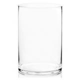 12" Cylinder Vase - Clear Wide Large Diameter
