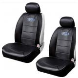 Pair of FORD LOGO Front Seat Covers in PU Leather,