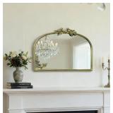 Antique Baroque Vintage Vanity Mirror - Gold With