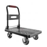 Foldable Push Cart Dolly, 660 Lb. Capacity, 360 De