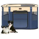 Foldable Pet Playpen with Carrying for Small