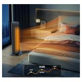 Space Heater 24" 1500W PTC Ceramic Heater, Remote