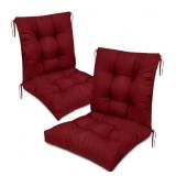 2 Ct. Outdoor Chair Cushions, High Back Waterproof