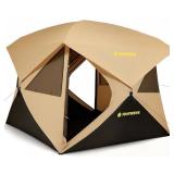 Raynesys 4 Person Camping Tent, Pop Up Instant