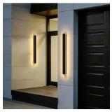Set of 2 31" Outdoor Waterproof LED Wall Sconce -