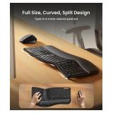 ProtoArc Ergonomic Wireless Keyboard and Mouse, Sp