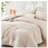 Hymokeje Queen Comforter Set, 1 Comforter, 1 Fitte