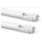 JESLED 2 Pack 4Ft T8 LED Bulbs- 18W, 2400LMS, 4000