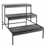 3 Tier Rectangular Step Metal Plant Stand, Approx