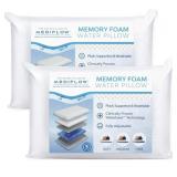 Mediflow Water Pillow With Memory Foam- Adjustable