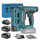 18 Gauge Cordless Brad Nailer/Staple Gun - Blue, 2