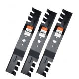 3 Pack Mower Blades with 6 Star Mounting Pattern f