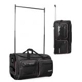 Fanwoli 23" Dance Bag With Garment Rack- Black/Pi