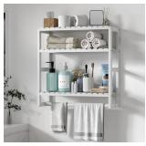 Over The Toilet Storage Shelves- Wall Mounted, 3 T
