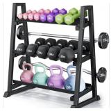 Dumbbell Rack, 3 Tier Heavy Duty Weight Rack for H