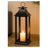 Lantern Candle Holder- Black,  Modern Farmhouse,