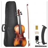 Violin 4/4 Full Size - (Includes Hard Case, Rosin,