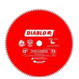 Diablo 12" Cutting Saw Blade- 72 Teeth, Thick