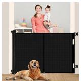 59 Inch Retractable Baby Gate - 42 Inches Tall-
