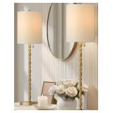 Brasslism 2pc Buffet Lamps, 28.5'H, Brass Finish,