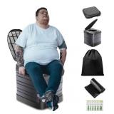 Portable Camping Latrine - Foldable, Black, Carryi