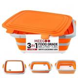 BBQ Prep Tub, Collapsable, 16L Cutting Board Locki