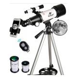 Gskyer Telescope- 70mm Aperture, 400mm AZ Mount As