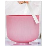 432hz 8" Red C Note Root Chakra Quartz Crystal Si