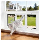 Aluminum Frame Window Cat Door with Magnetic Closu